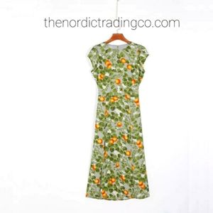 Women's Dress Med New Floral Peaches